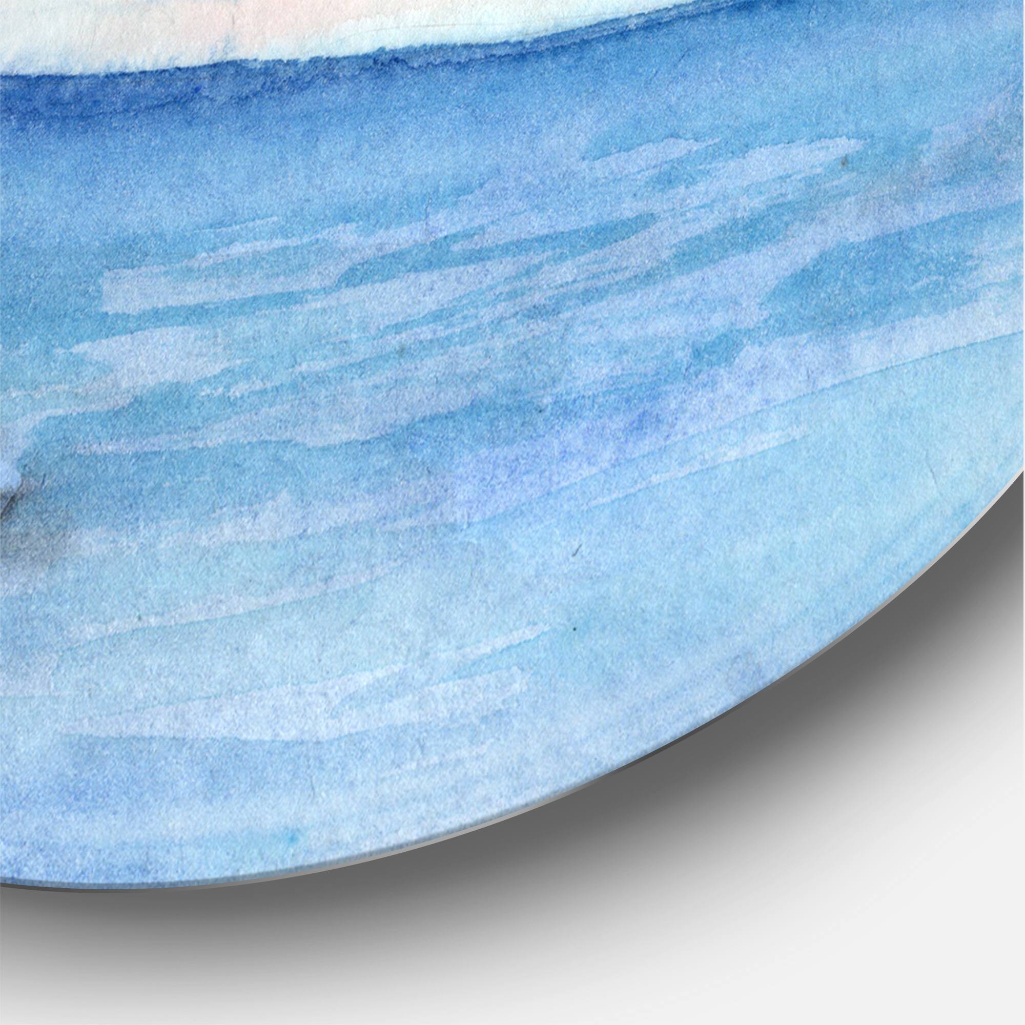 Designart - A Lighthouse On A Rock Shore In Early Morning